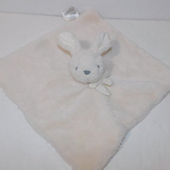 Little miracles White Bunny rabbit Security Blanket Baby Infant lovey nunu Plush - Picture 1 of 6